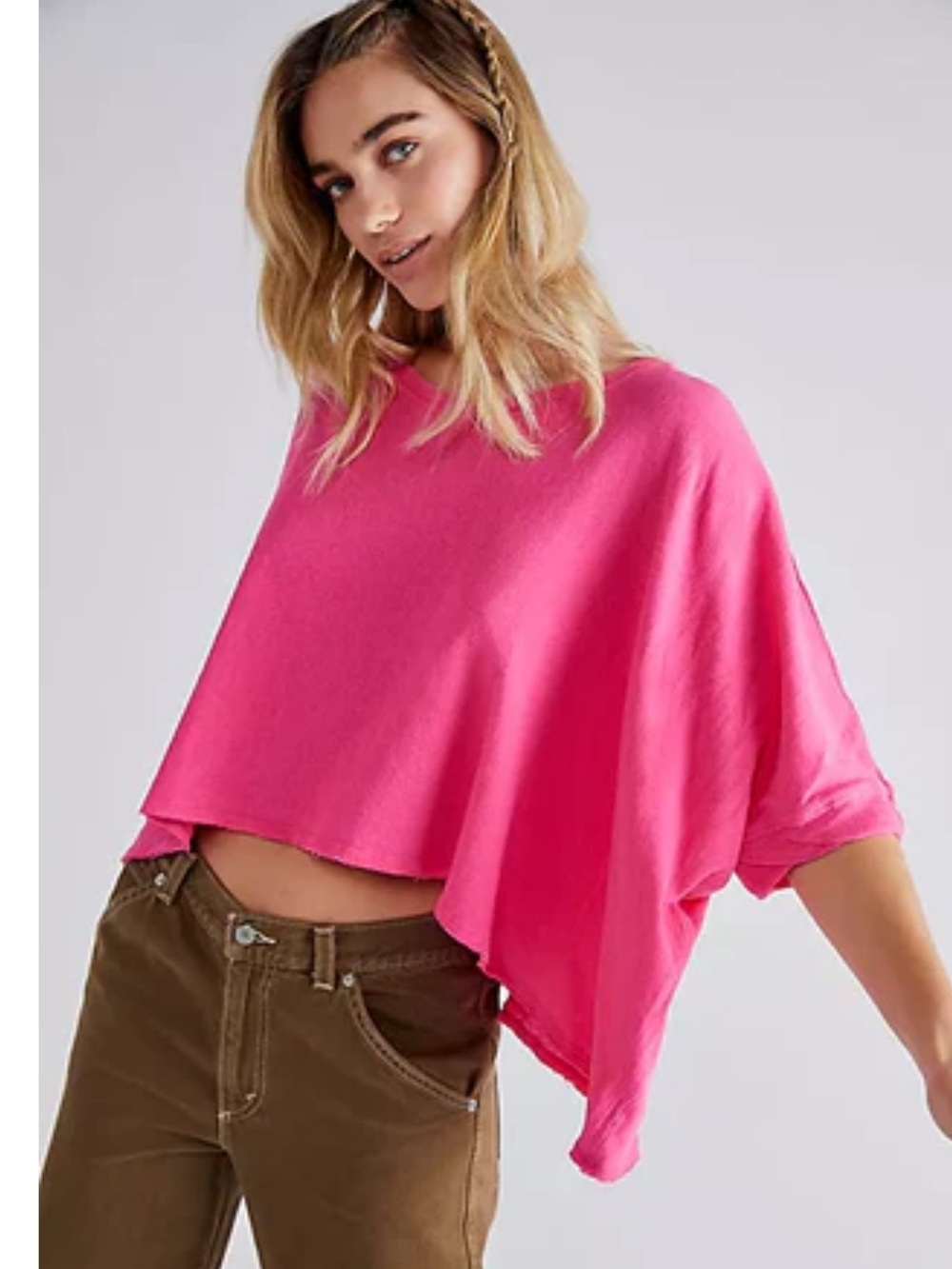 We The Free Free People CC Tee in washed pink